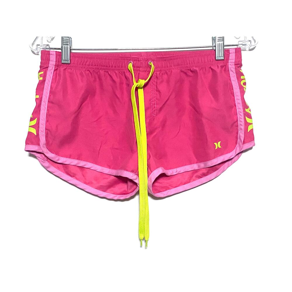 Hurley Girls XL Hot Pink Shorts Beach Surf Summer Spring Vacation Athleisure